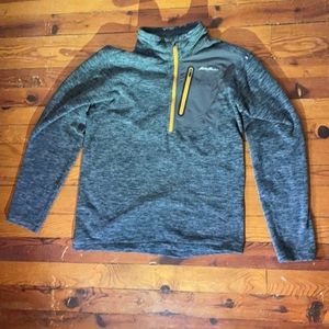 Gray Eddie Bauer First Ascent 1/4 zip fleece